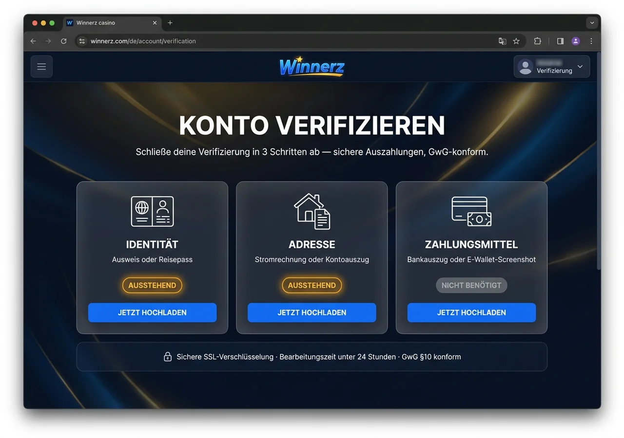 Konto-Verifizierung (KYC) – Winnerz